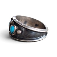 Image 2 of Vintage Southwest Turquoise Ring, c. 1970s