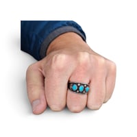 Image 5 of Vintage Southwest Turquoise Ring, c. 1970s