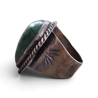 Image 2 of Vintage Southwest Chrysocalla Ring, c. 1950s.