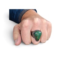 Image 5 of Vintage Southwest Chrysocalla Ring, c. 1950s.