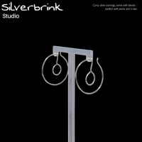 Image 2 of Silver illusion hoops