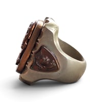 Image 2 of Vintage Vader Skull Ring #1, c. 1940s