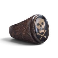 Image 2 of Vietnam War Jolly Roger Skull Ring, c. 1970