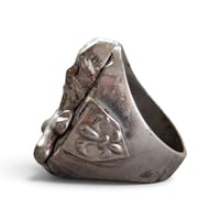 Image 2 of Vintage Large Skull 'n' Bones Ring, c.1940s 