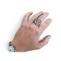 Image 5 of Vintage Large Skull 'n' Bones Ring, c.1940s 