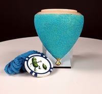 Image 1 of Hard Maple "glitter" throw-top, #2026-070