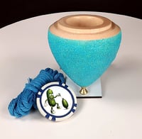 Image 2 of Hard Maple "glitter" throw-top, #2026-070