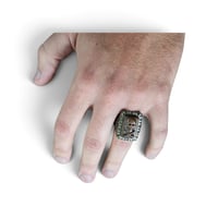 Image 5 of Vintage Grinning Skull Ring, c. 1940s