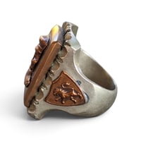 Image 2 of Vintage Soldier of Fortune Skull Ring #2, c. 1940s