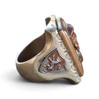 Image 3 of Vintage Soldier of Fortune Skull Ring #2, c. 1940s
