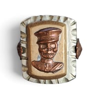 Image 1 of Vintage Soldier of Fortune Skull Ring #1, c. 1940s