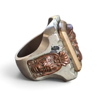 Image 3 of Vintage Soldier of Fortune Skull Ring #1, c. 1940s