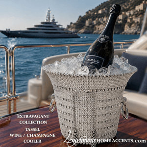 Image of Swarovski Crystal Wine Champagne Cooler Tassel