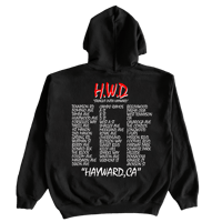 Image 2 of "Straight Outta Hayward" Hoodies By Hayward Strong in Black