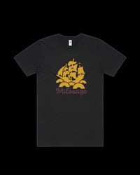 Image 1 of 'Bordeaux' - Black T-Shirt