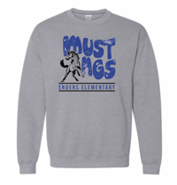 Mustang Split Logo Crew Sweatshirt 