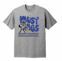 Mustangs Split Logo Gray T-Shirt