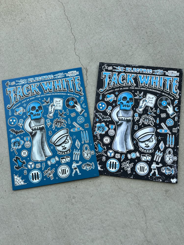 Image of Jack White, Chicago Tattoo Poster, 2026