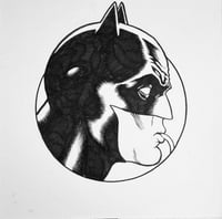 Batman sipping