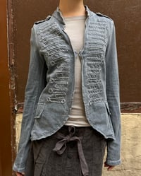 Image 1 of WASHED BLUE MILITARY JACKET