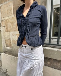 Image 1 of MARITHÉ + FRANÇOIS GIRBAUD NAVY METAL JACKET