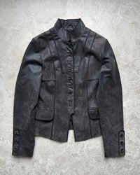 Image 6 of DARK BROWN LEATHER JACKET