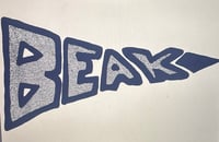 Image 2 of Beak> 'Logo’ Off White & Blue T-Shirt