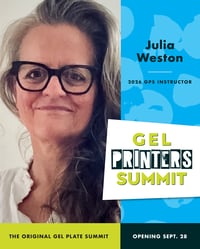 Image 2 of Gel Printers Summit 2026! An online summit of 14 classes to enjoy at home. 