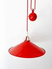 Image 12 of LÁMPARA METALARTE DE POLEA ROJA, AÑOS 70