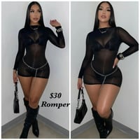 Image 1 of Mesh Romper