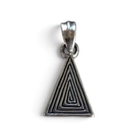 Image 1 of Tony Creed "Triangle Maze" Pendant, c. 2000s