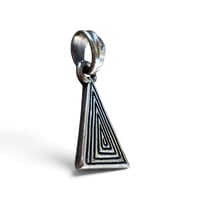 Image 3 of Tony Creed "Triangle Maze" Pendant, c. 2000s