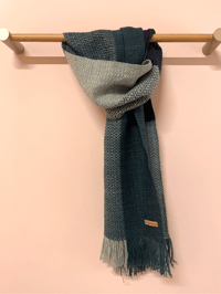 Image 1 of Pine, Seaglass & Navy Forever Scarf