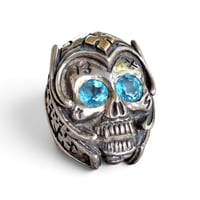 Image 1 of Tony Creed "Boneman" Skull Ring, c. 1990s