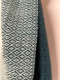 Image 4 of Pine, Seaglass & Orange Forever Scarf