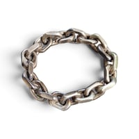 Image 1 of Designer Sterling Silver Biker Bracelet, c. '63-'86
