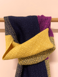 Image 2 of Buttery, Navy & Cerise Forever Scarf
