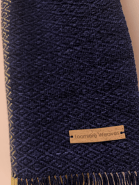 Image 3 of Buttery, Navy & Cerise Forever Scarf