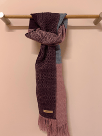 Image 1 of Fig, Rose & Light Teal Forever Scarf