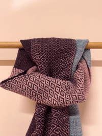 Image 2 of Fig, Rose & Light Teal Forever Scarf