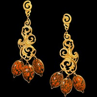 NUAGES BAROQUE Big Earring · 3 Brown Spotted Jasper