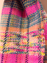 Image 3 of Neon Pink & Blue Naomi Scarf