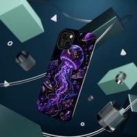 Image 3 of Cosmic Jellyfish Phone Case — Impact‑Resistant Wormhole Design