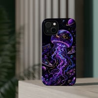 Image 4 of Cosmic Jellyfish Phone Case — Impact‑Resistant Wormhole Design