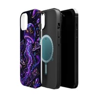 Image 5 of Cosmic Jellyfish Phone Case — Impact‑Resistant Wormhole Design