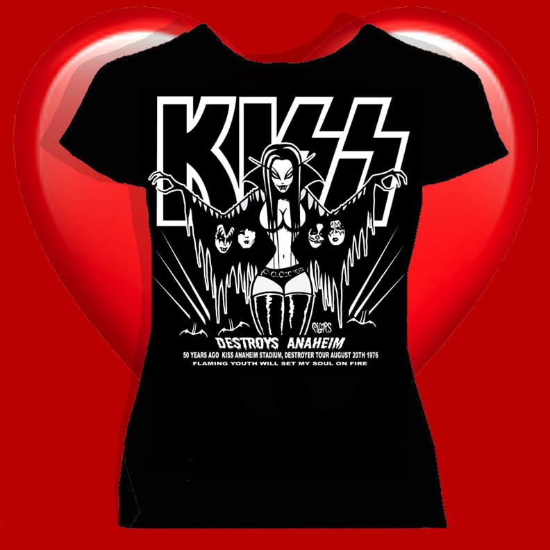 Image of preorder my 1st concert 50 years ago  woman’s Fitted SHIRT  - ships AUG 28th 