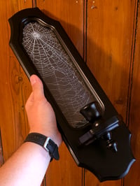 Image 1 of Black wall hanging candle holder - preserved web 1