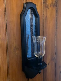 Image 2 of Black wall hanging candle holder - preserved web 1