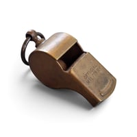 Image 1 of Vintage Military Brass Whistle, c. 1940s