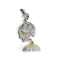 Image 3 of Antique Triple Skull Watch Fob, c. 1930s
